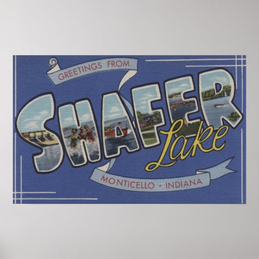 Shafer Lake - Grote Letter-scènes Poster (Voorkant)