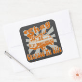 SHAG CARPET HEEFT MIJN LIFE TOOLBOX VERANDERD VIERKANTE STICKER (Envelop)