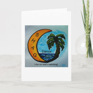 SHAG Dance Wenskaart Kaart