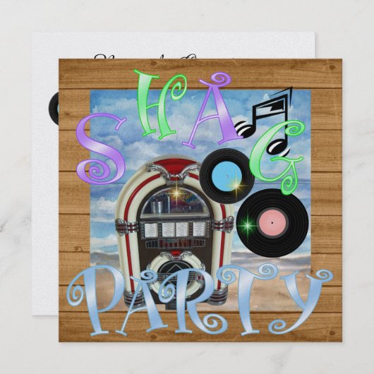 Shag - Uitnodiging voor dansfeest (Voorkant / Achterkant)