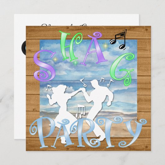 Shag - Uitnodiging voor dansfeest (Voorkant / Achterkant)