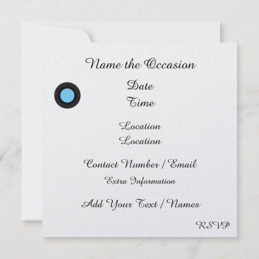 Shag - Uitnodiging voor dansfeest (Achterkant)