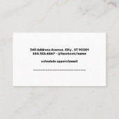 Shaggy Dog | Groomgereedschap | Glitter Sparkle Afsprakenkaartje (Achterkant)