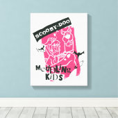 Shaggy en Scooby-Doo bemoeien Kinder Punk schets Canvas Afdruk (Insitu (Houten vloer))