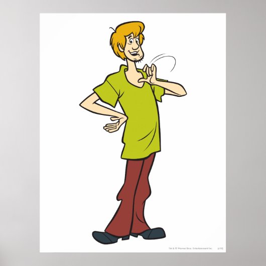 Shaggy Gesturing Poster (Voorkant)
