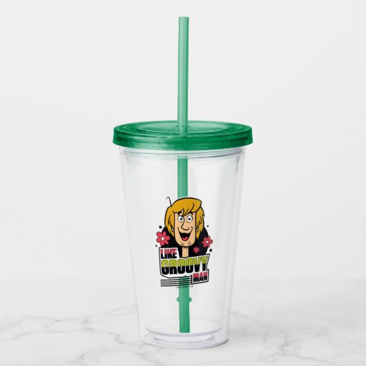 Shaggy "like Groovy Man" Grafisch Acryl Drinkbeker (Voorkant)