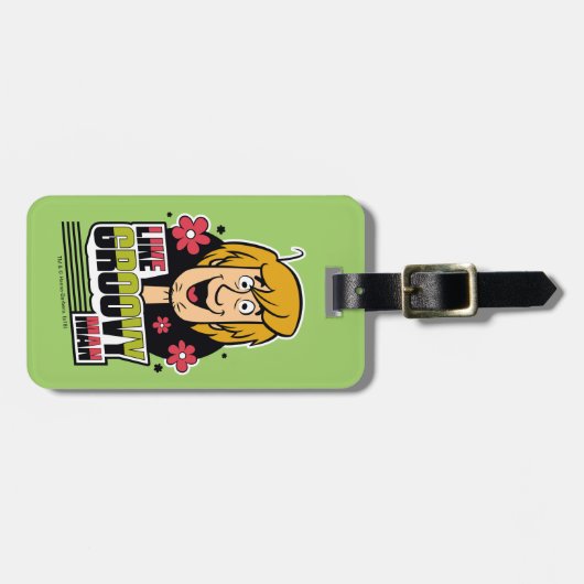 Shaggy "like Groovy Man" Grafisch Bagagelabel (Voorkant horizontaal)