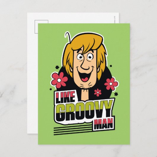 Shaggy "like Groovy Man" Grafisch Briefkaart (Voorkant / Achterkant)