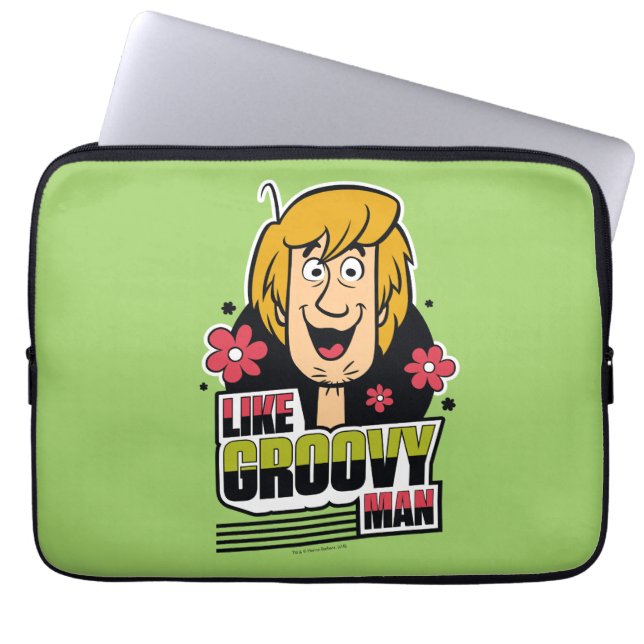 Shaggy "like Groovy Man" Grafisch Laptop Sleeve (Voorkant)