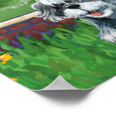 Shaggy Sheep Chien Guérir Poster de la chambre (Coin)