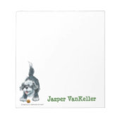 Shaggy Sheep Dog Stationery Notitieblok (Voorkant)