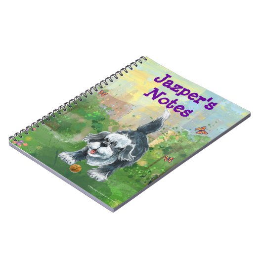 Shaggy Sheep Dog Stationery Notitieboek (Linkerzijde)