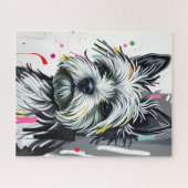 Shaggy Terrier Dog Legpuzzel (Horizontaal)