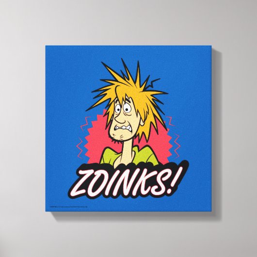 Shaggy "Zoinks!" Grafisch Canvas Afdruk (Voorkant)
