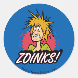 Shaggy "Zoinks!" Grafisch Ronde Sticker