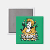 Shaggy "Zoinks!" Halftone Graphic Magneet (Voorkant / Achterkant)