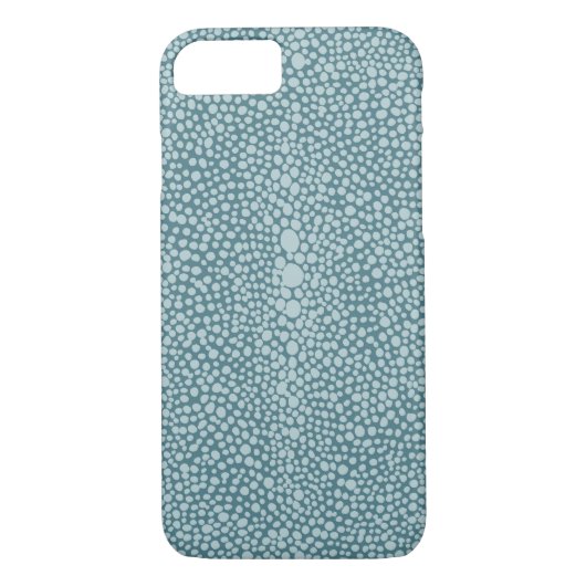 Shagreen in Aqua en Blauwgroen Case-Mate iPhone Case (Achterkant)