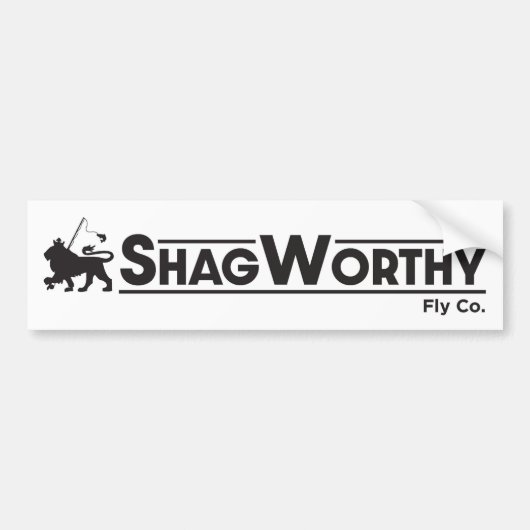 Shagworthy Fly Company Bumpersticker (Voorkant)