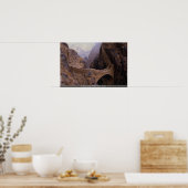Shahara Bridge, 9000 ft. chasm, Jemen Poster (Keuken)