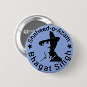 Shaheed-e-Azam Bhagat Singh Ronde Button 5,7 Cm (Voorkant /achterkant)