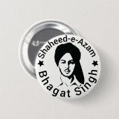 Shaheed-e-Azam Bhagat Singh Ronde Button 5,7 Cm (Voorkant /achterkant)