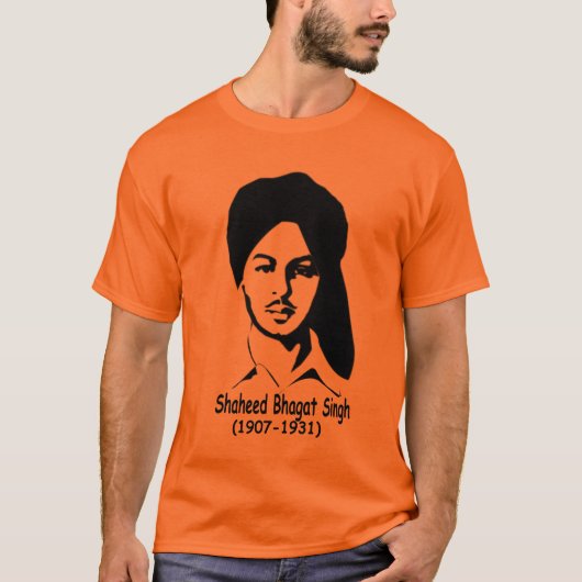 Shaheed-e-Azam Bhagat Singh T-shirt (Voorkant)