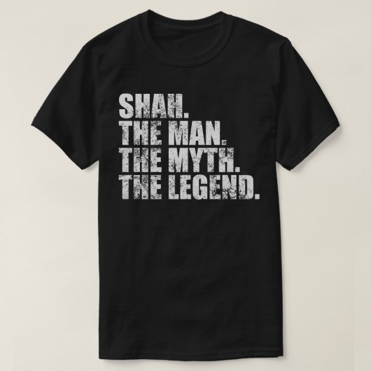 ShahShah Achternaam Shah Achternaam Shah Achternaa T-shirt (Design voorkant)