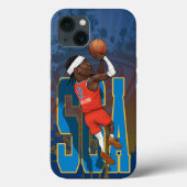 Shai Gilgeous-Alexander karikatuur Case-Mate iPhone Case (Achterkant)