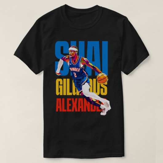 Shai Gilgeous Alexander WPAP 1 T-shirt (Design voorkant)