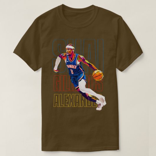 Shai Gilgeous Alexander WPAP T-shirt (Design voorkant)