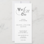 Shailene Zwart en Wit Gelofte Vernieuwing Kaart (Voorkant)