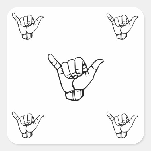 SHAKA ASL STICKERS (Voorkant)