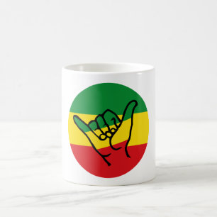 Shaka Hand met Reggae Colors Koffiemok