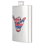Shaka Hawaii Flag Flacon (Links)