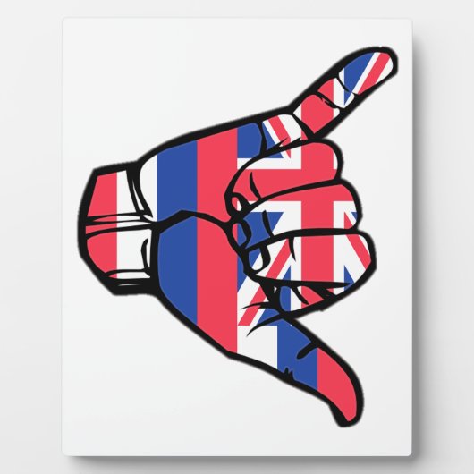 Shaka Hawaii Flag Fotoplaat (Voorkant)