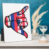 Shaka Hawaii Flag Fotoplaat (Zijkant)