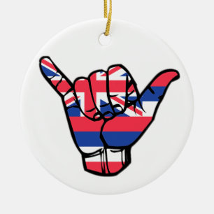 Shaka Hawaii Flag Keramisch Ornament