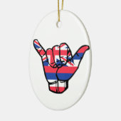 Shaka Hawaii Flag Keramisch Ornament (Links)