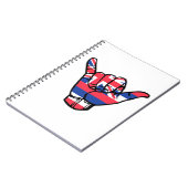 Shaka Hawaii Flag Notitieboek (Linkerzijde)
