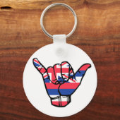 Shaka Hawaii Flag Sleutelhanger (Voorkant)