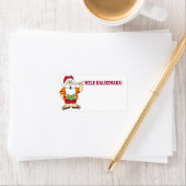 shaka père Noël ~ étiquette (En situation)