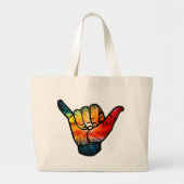 Shaka Rainbow Grote Tote Bag (Voorkant)