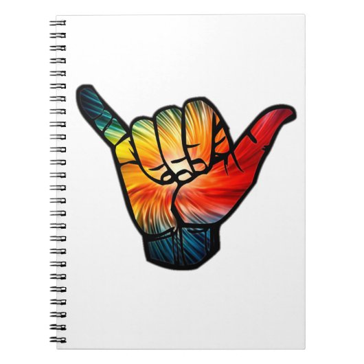 Shaka Rainbow Notitieboek (Voorkant)