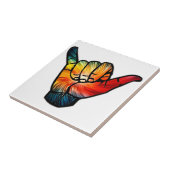 Shaka Rainbow Tegeltje (Zijkant)