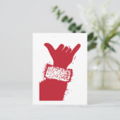 Shaka Santa Feestdagenkaart (Staand voorkant)