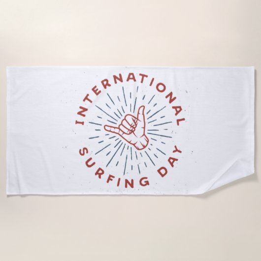 Shaka,shaka hand,Beach Towel Strandlaken (Voorkant)