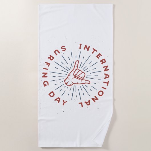 Shaka,shaka hand,Beach Towel Strandlaken (Voorkant)