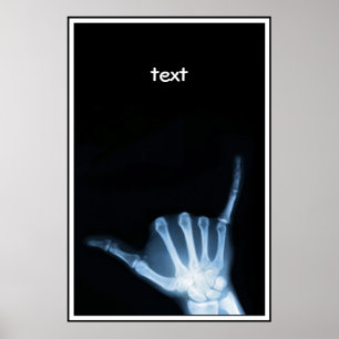 Shaka Sign X-Ray (Hang los) Poster