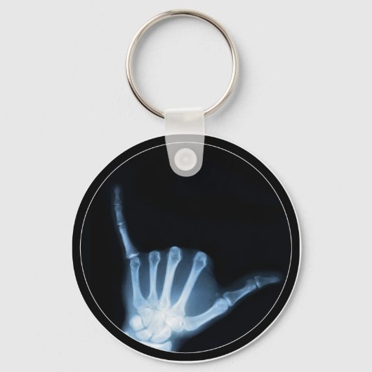 Shaka Sign X-Ray (Hang los) Sleutelhanger (Voorkant)