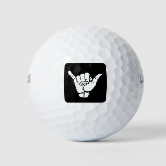 Shaka Sign zwart Golfballen